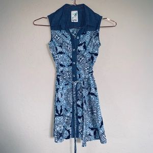 Lily Bleu girls shirt dress size 8